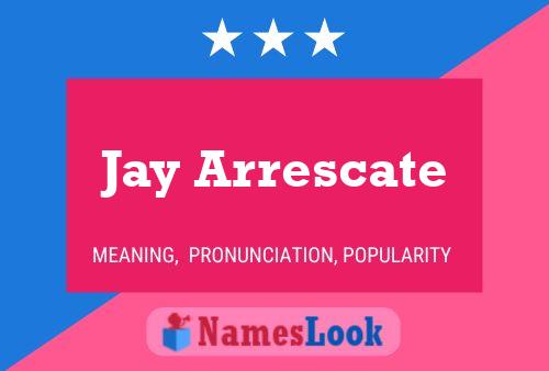 Jay Arrescate Namensposter