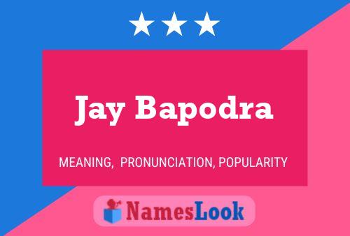 Jay Bapodra Namensposter