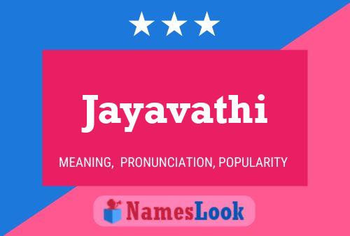 Jayavathi Namensposter