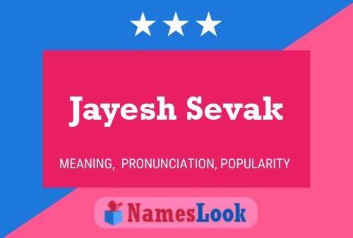 Jayesh Sevak Namensposter