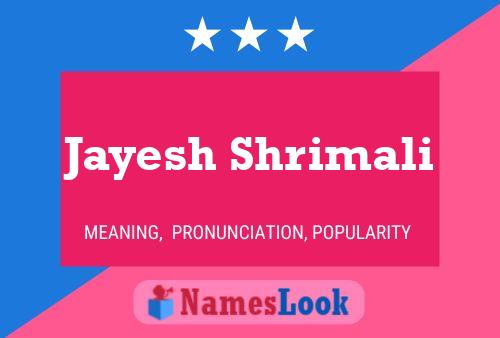 Jayesh Shrimali Namensposter