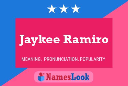 Jaykee Ramiro Namensposter