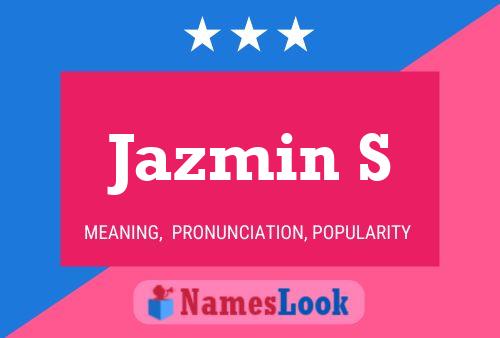 Jazmin S Namensposter