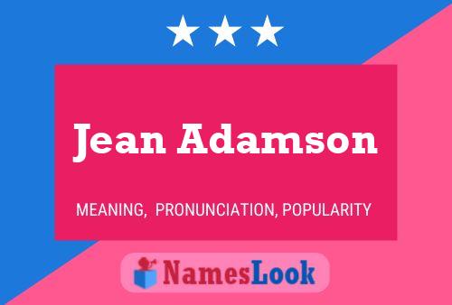 Jean Adamson Namensposter