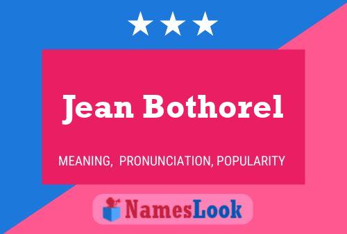 Jean Bothorel Namensposter