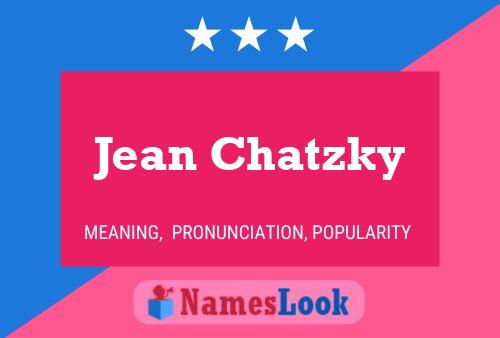 Jean Chatzky Namensposter