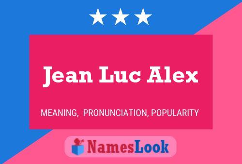 Jean Luc Alex Namensposter