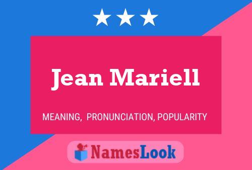 Jean Mariell Namensposter