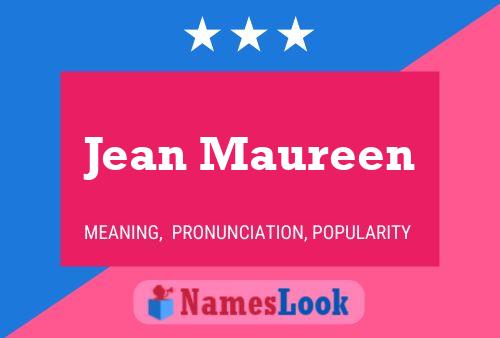 Jean Maureen Namensposter