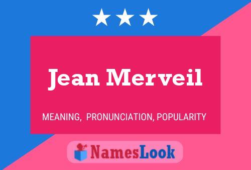 Jean Merveil Namensposter