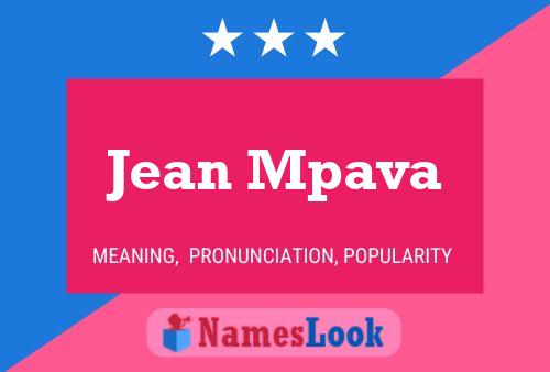 Jean Mpava Namensposter