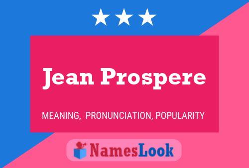 Jean Prospere Namensposter