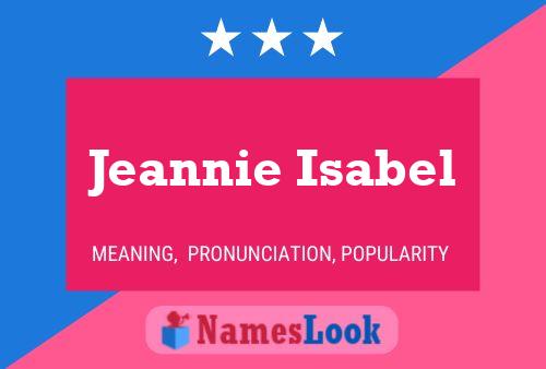 Jeannie Isabel Namensposter