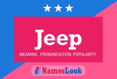 Jeep Namensposter