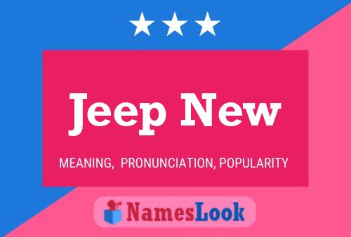 Jeep New Namensposter