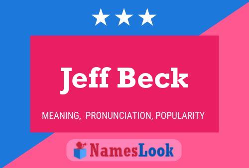 Jeff Beck Namensposter