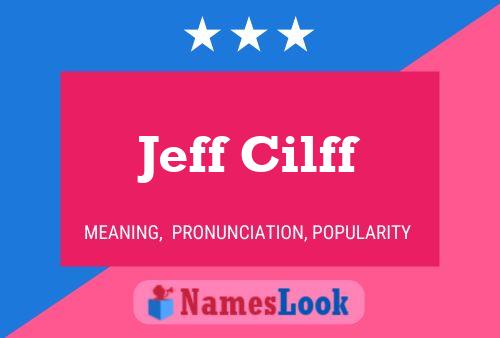 Jeff Cilff Namensposter