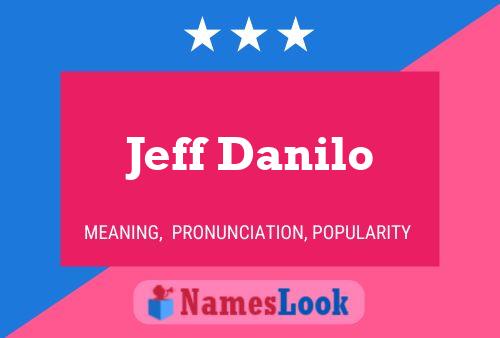 Jeff Danilo Namensposter