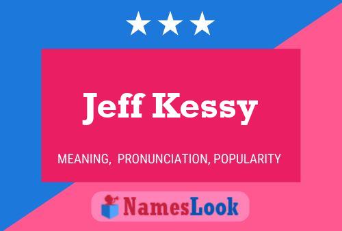 Jeff Kessy Namensposter