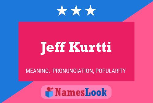 Jeff Kurtti Namensposter