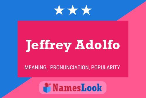 Jeffrey Adolfo Namensposter