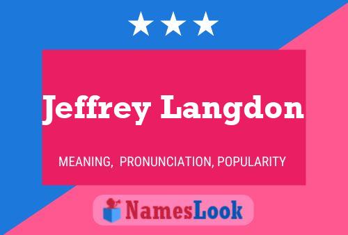 Jeffrey Langdon Namensposter