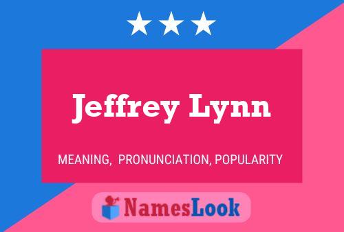 Jeffrey Lynn Namensposter