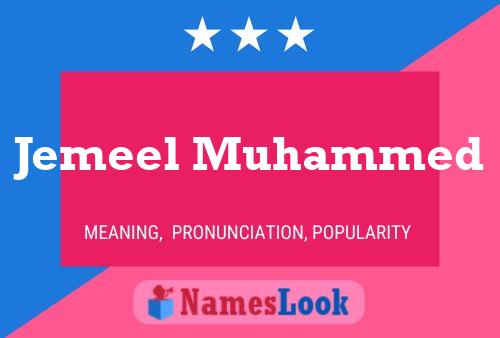 Jemeel Muhammed Namensposter