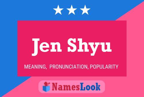 Jen Shyu Namensposter