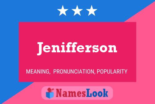 Jenifferson Namensposter