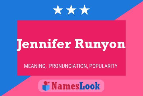 Jennifer Runyon Namensposter