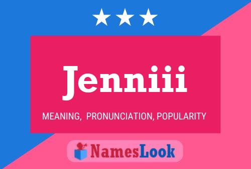 Jenniii Namensposter