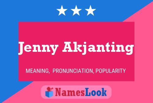 Jenny Akjanting Namensposter