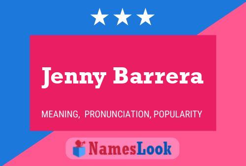 Jenny Barrera Namensposter