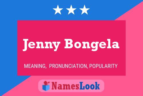 Jenny Bongela Namensposter