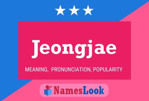 Jeongjae Namensposter