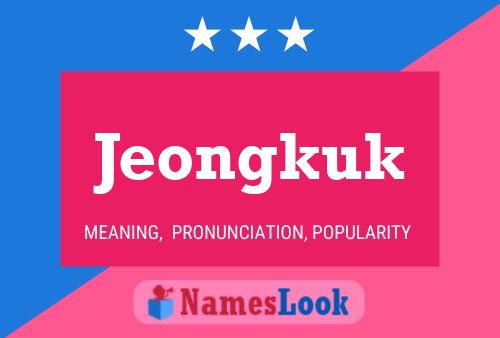 Jeongkuk Namensposter