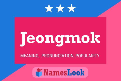 Jeongmok Namensposter