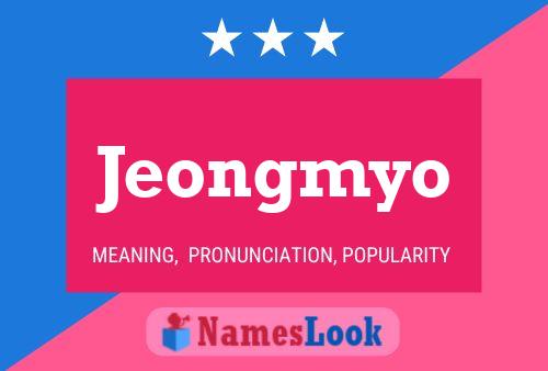 Jeongmyo Namensposter