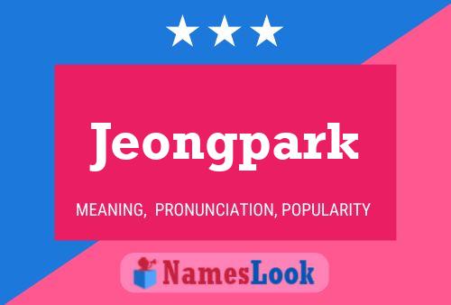 Jeongpark Namensposter