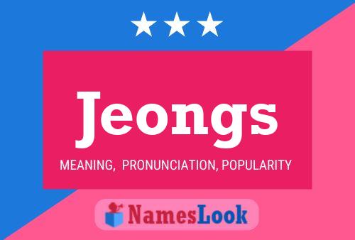 Jeongs Namensposter