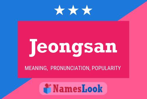 Jeongsan Namensposter