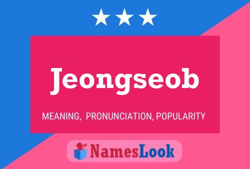 Jeongseob Namensposter