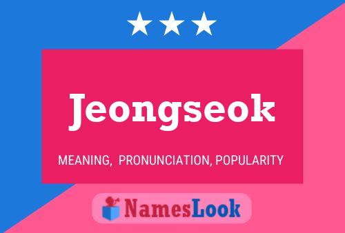 Jeongseok Namensposter