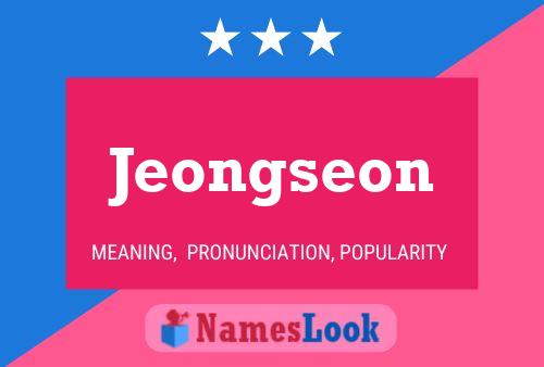 Jeongseon Namensposter