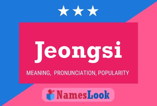 Jeongsi Namensposter