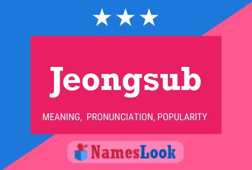 Jeongsub Namensposter