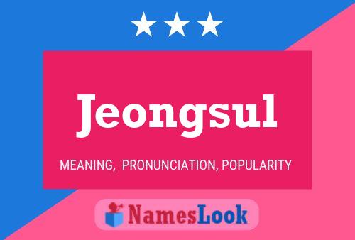 Jeongsul Namensposter