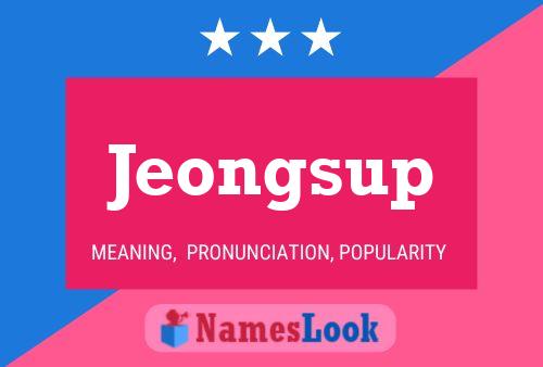 Jeongsup Namensposter