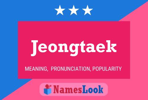 Jeongtaek Namensposter